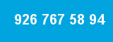 926 767 58 94 926 767 58 94